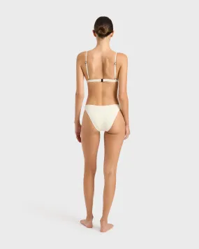 Leya Bikini Bottom - Porcelain