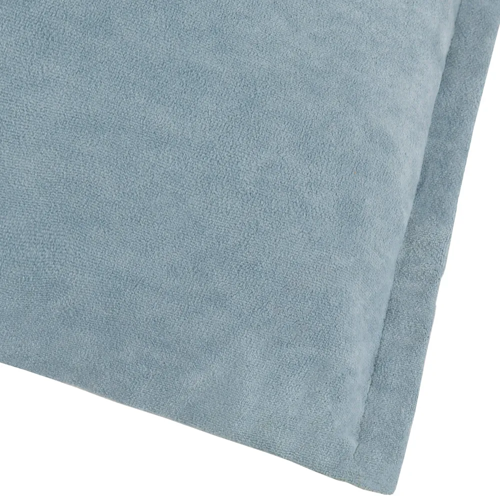 Merton Rectangular Velvet Cushion Dusty Blue
