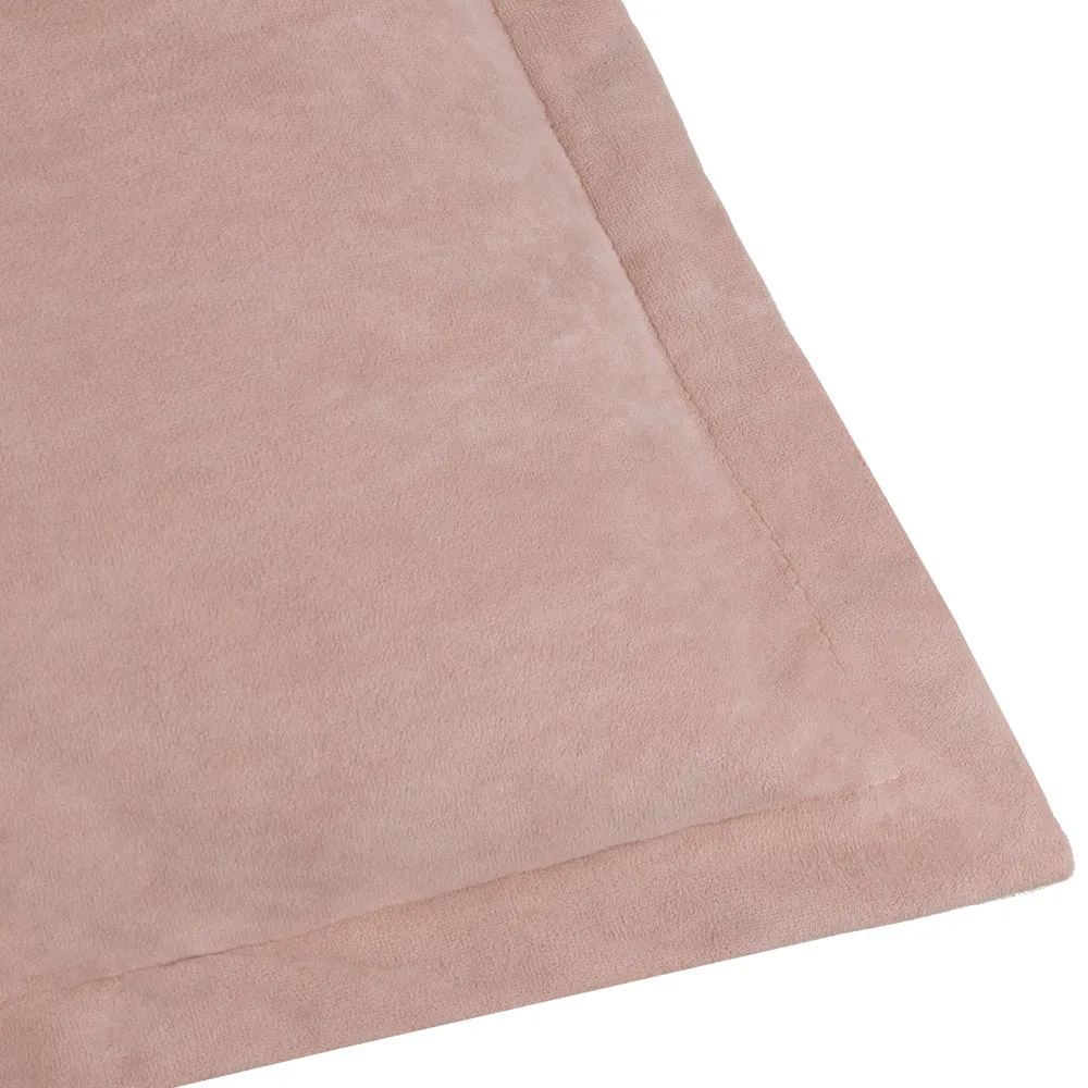 Merton Square Velvet Cushion Dusty Rose
