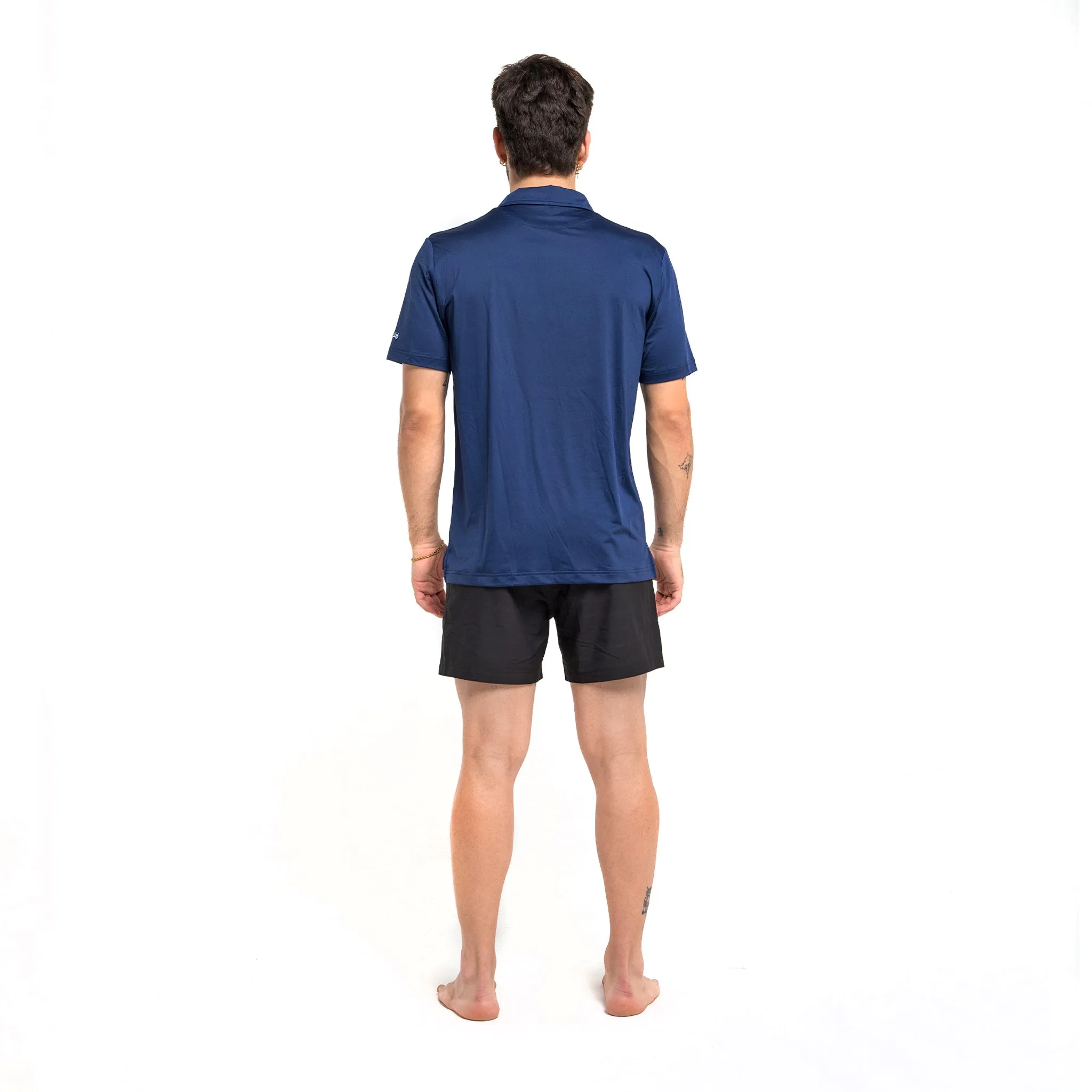 Navy & Flamingo Polo