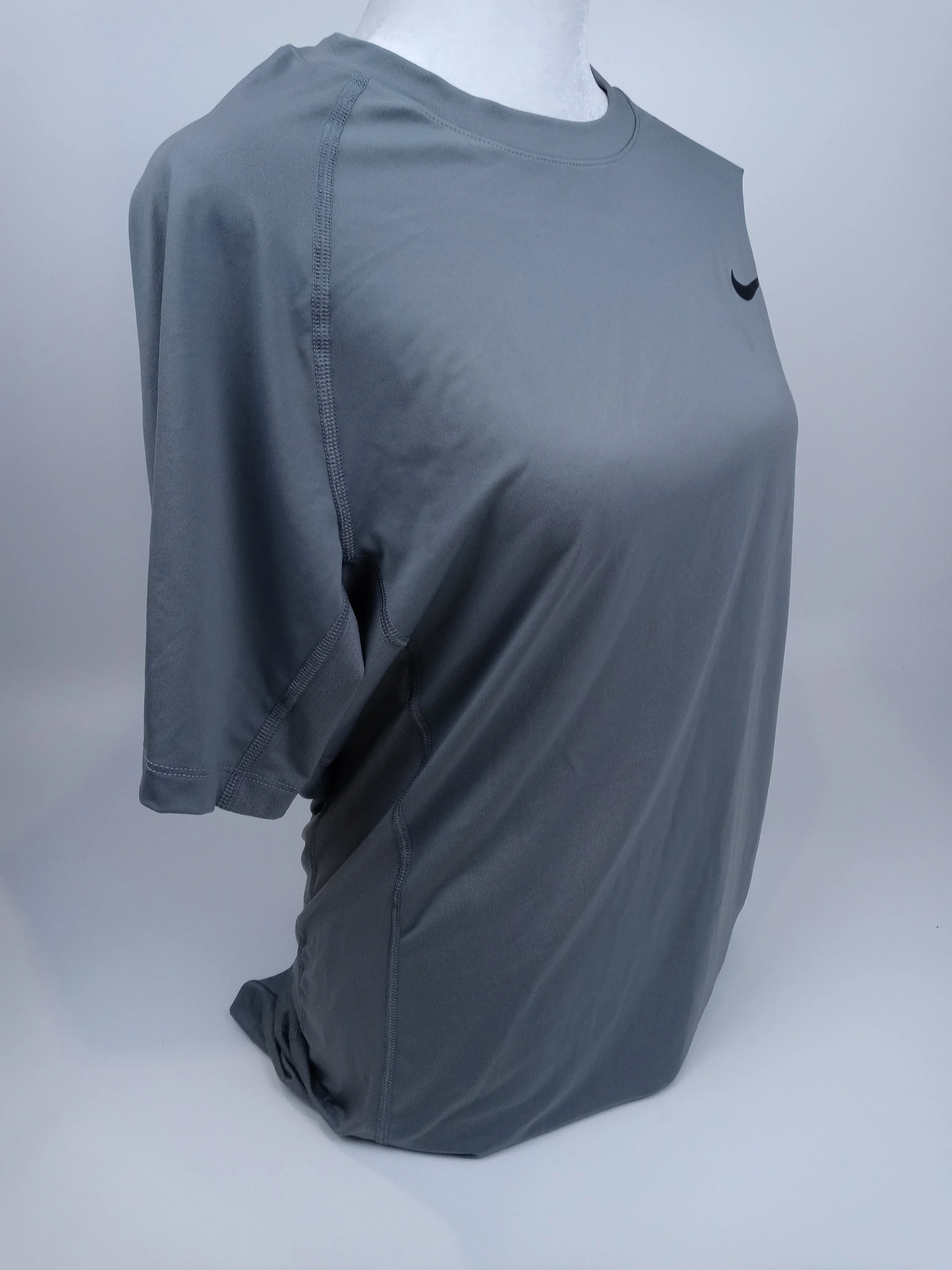 Nike Mens Pro Fitted Short Sleeve Training Tee XLarge Grey