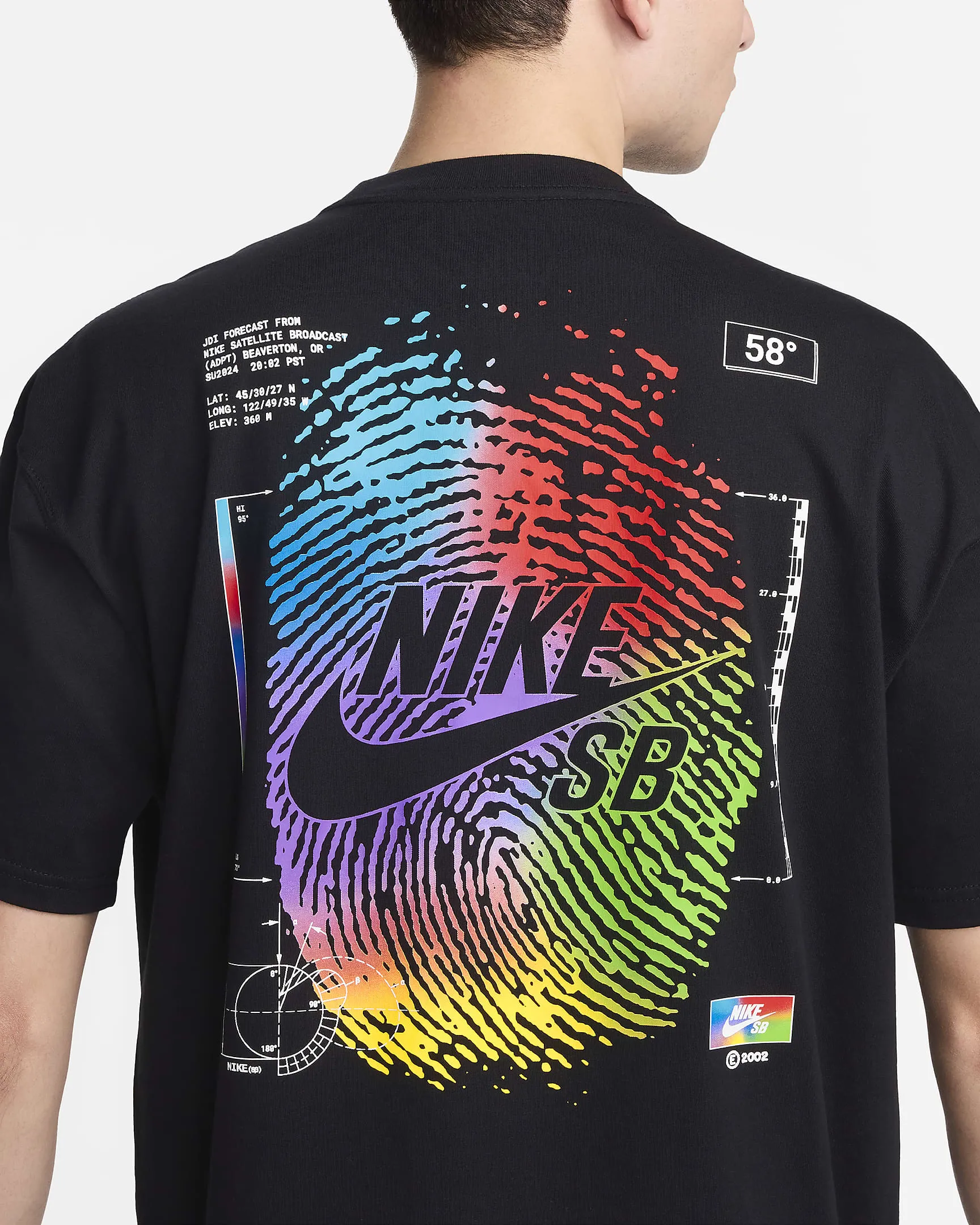 Nike SB Thumbprint Skate T-Shirt Black