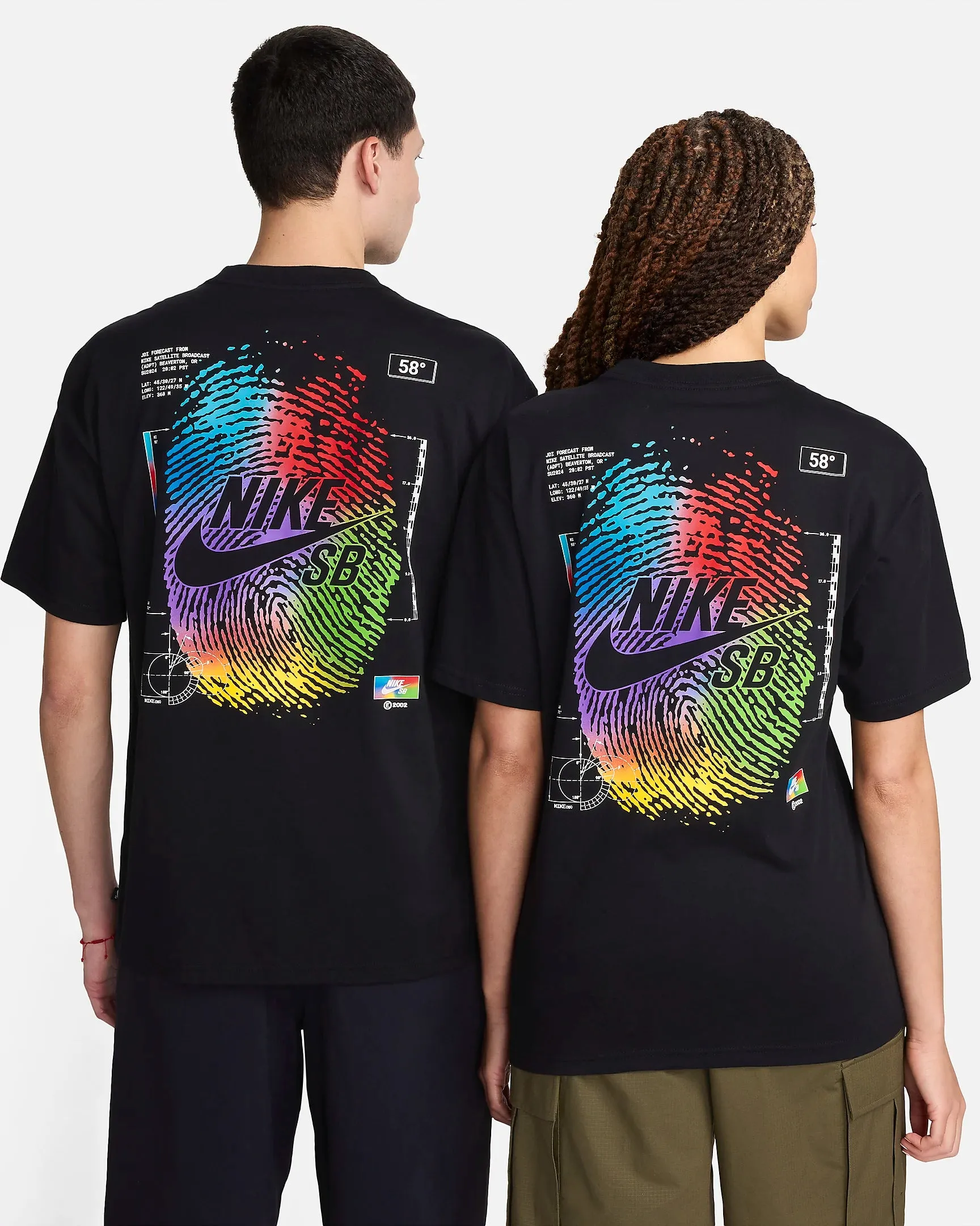 Nike SB Thumbprint Skate T-Shirt Black
