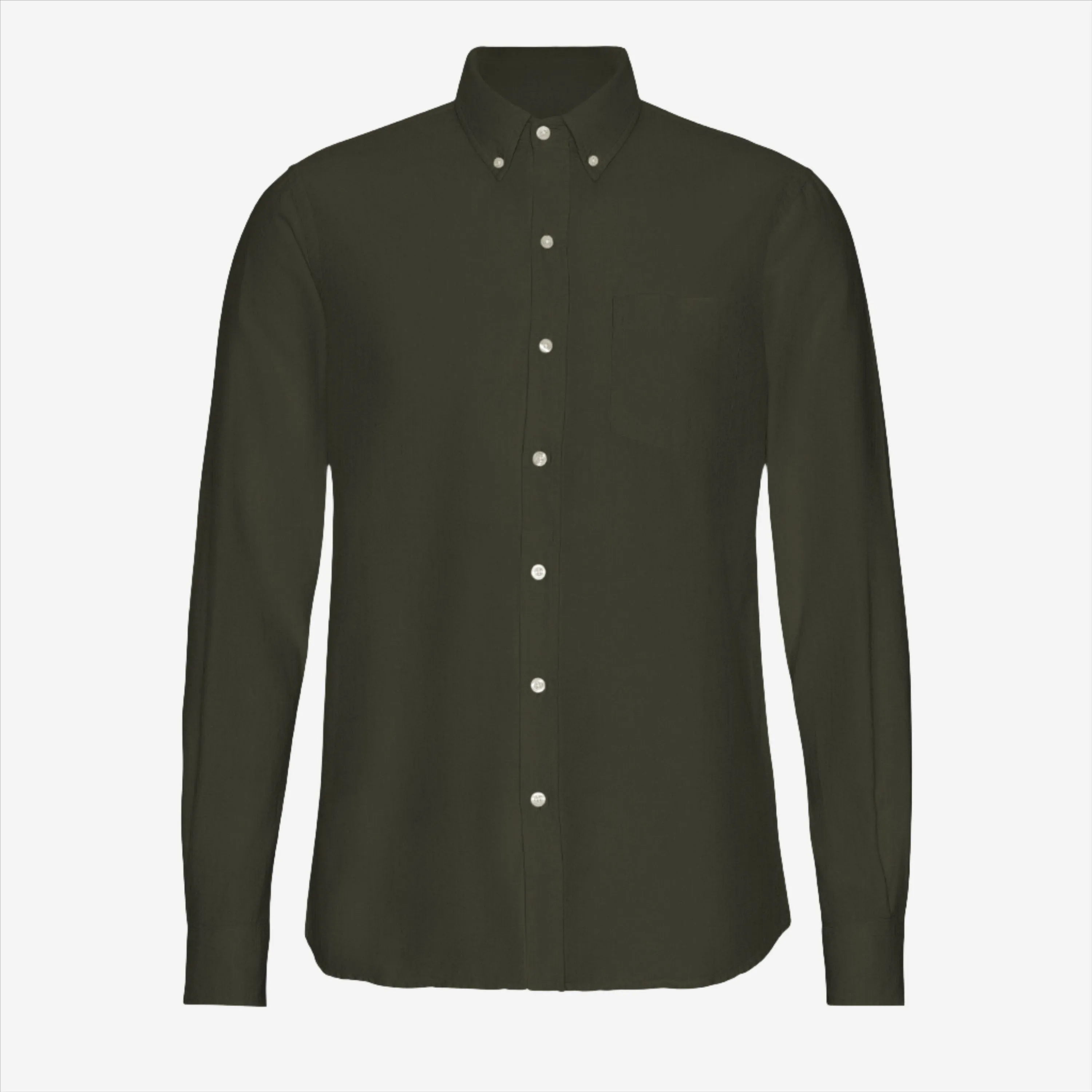 Organic Button-Down Oxford Shirt - Hunter Green