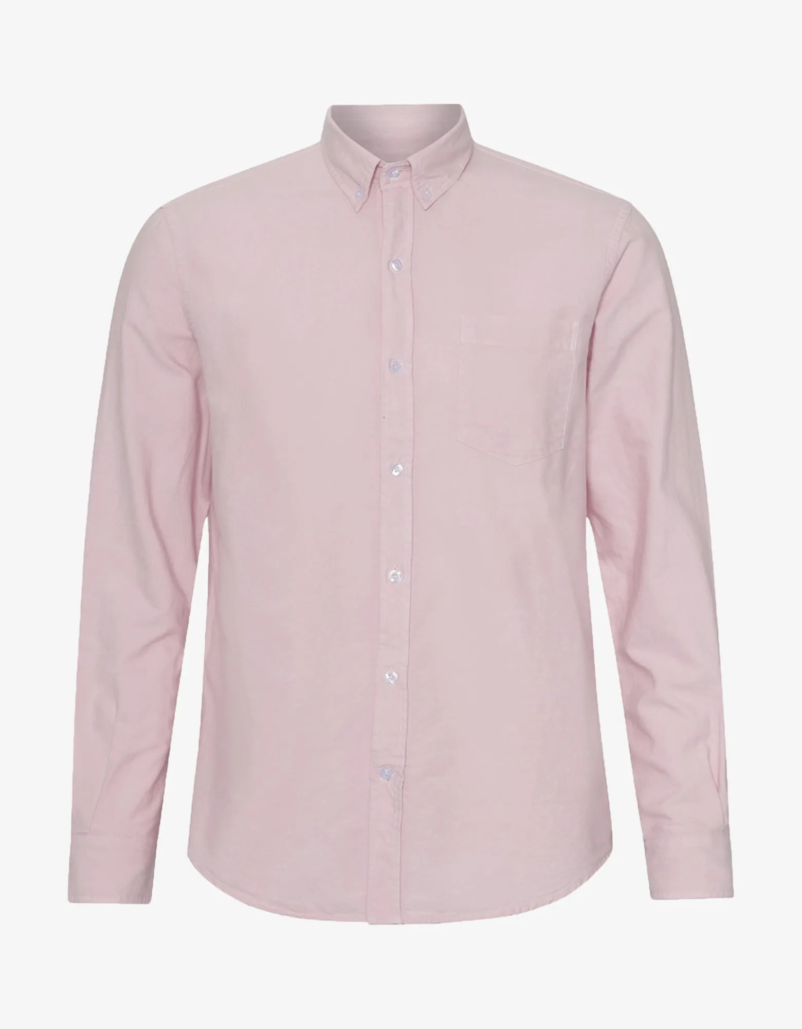 Organic Button Down Shirt - Faded Pink