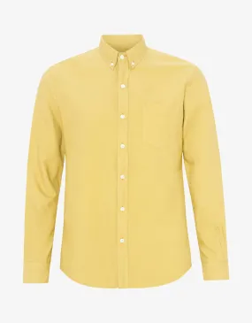 Organic Button Down Shirt - Lemon Yellow