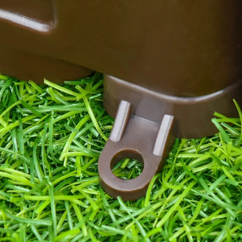 Outsunny Children's  Outdoor Sandbox with  Canopy - Brown