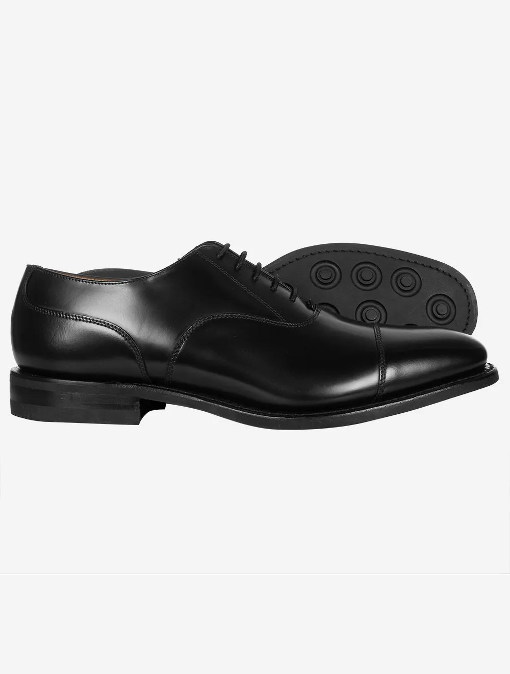 Oxford Toe Cap Rubber Sole Black
