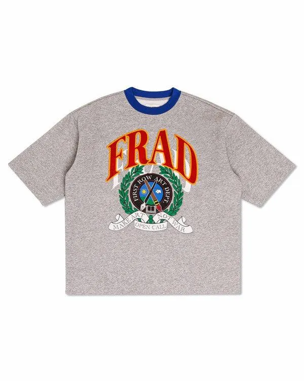 Pen & Brush Art Oversize Fleece Tee Heather Grey Shirt