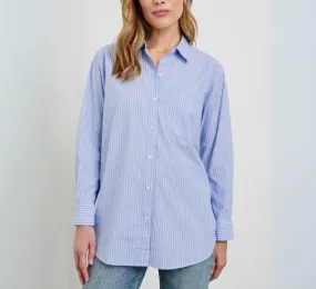 Rails - Elsa Stripe Button Down in Oxford and White