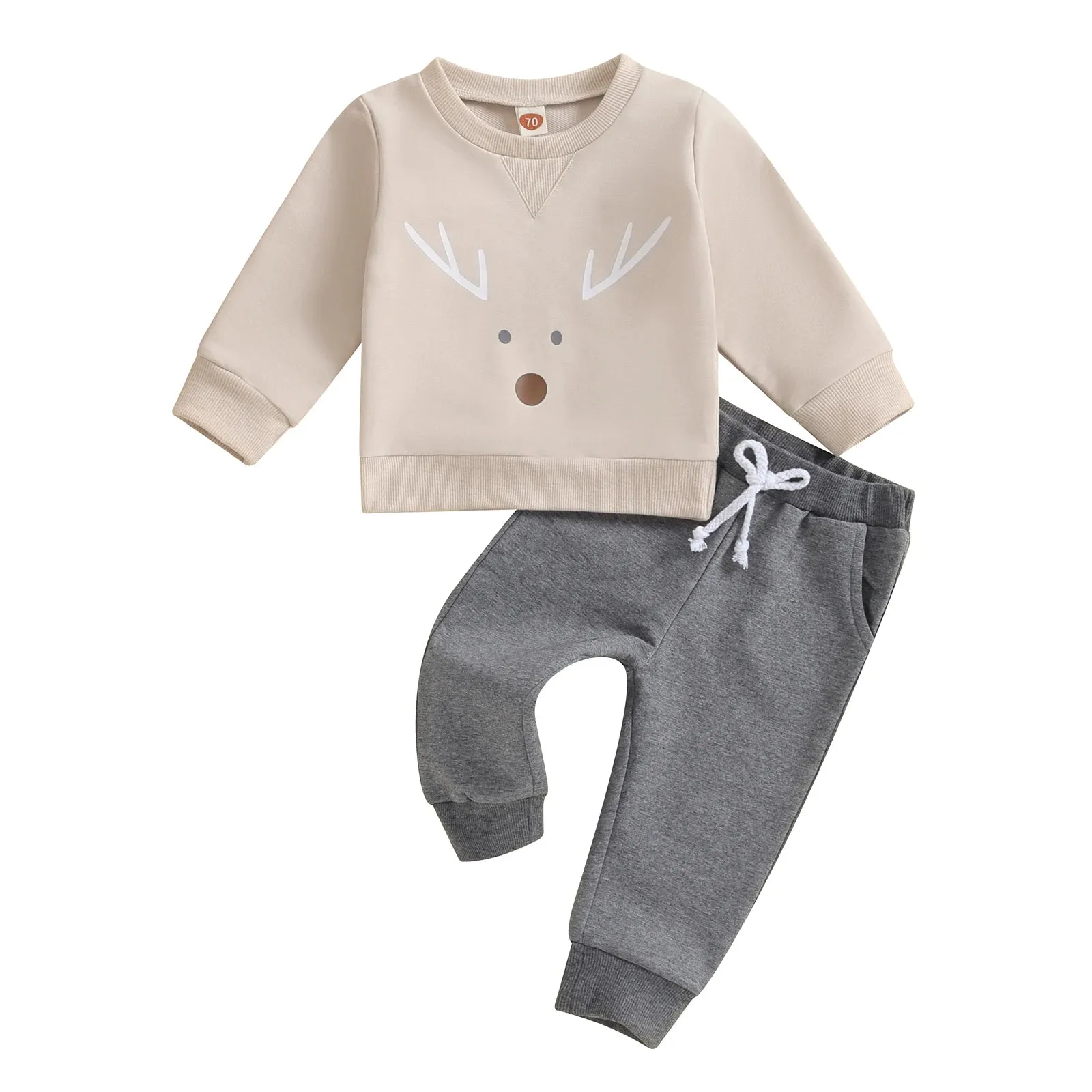Reindeer 2-Piece Baby Toddler Outfit