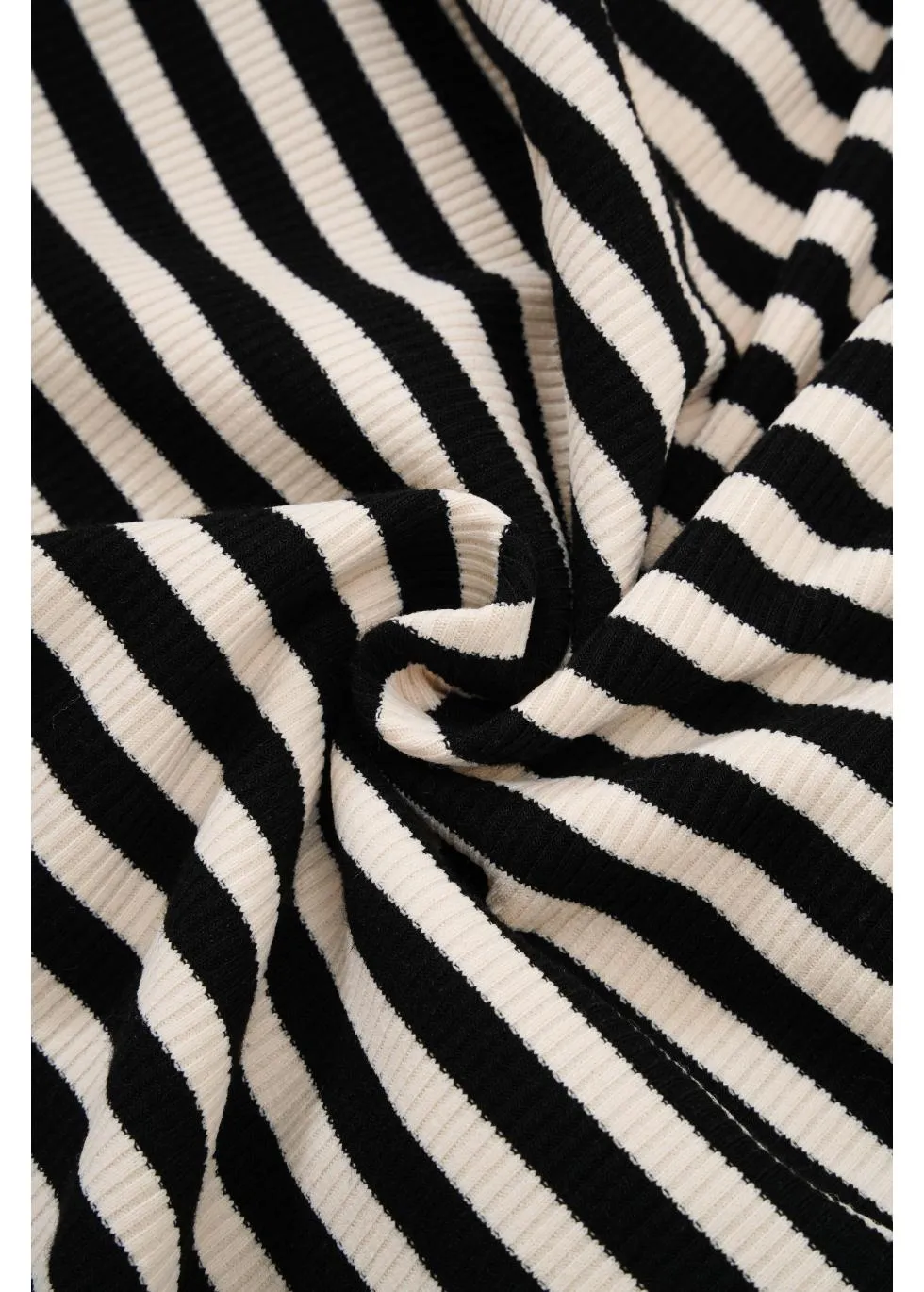 Ribbon-Tie Striped Cardigan