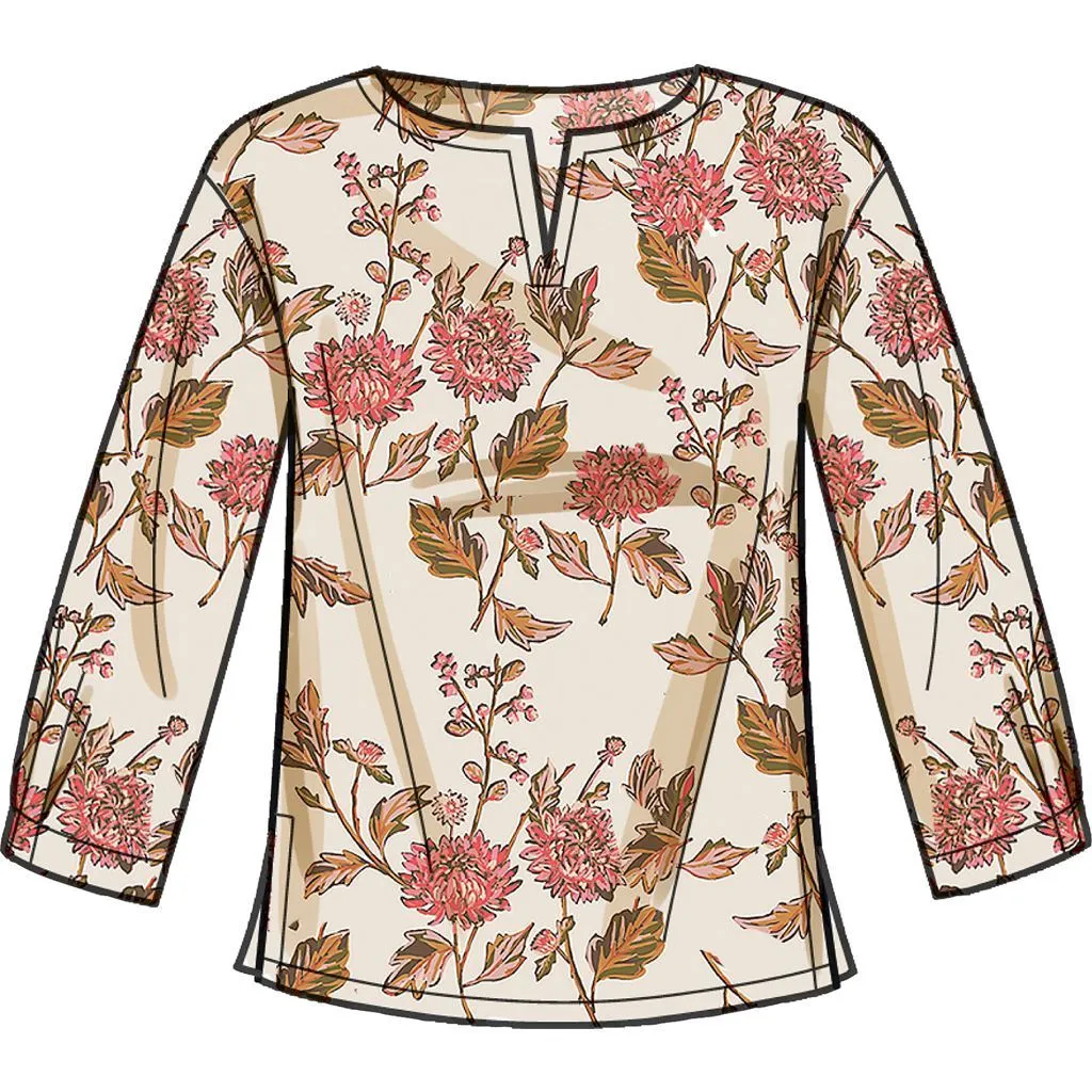 Simplicity Sewing Pattern S9274 Misses' Tops In Two Lengths