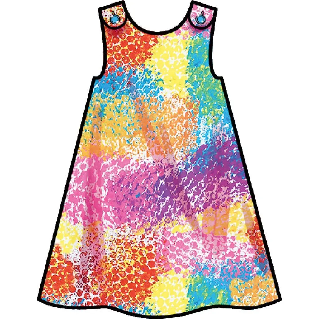 Simplicity Sewing Pattern S9318 Toddlers' Tent Tops, Dresses, and Shorts