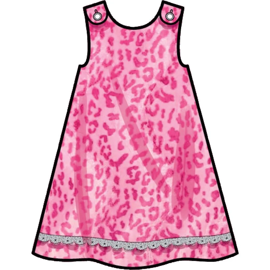 Simplicity Sewing Pattern S9318 Toddlers' Tent Tops, Dresses, and Shorts