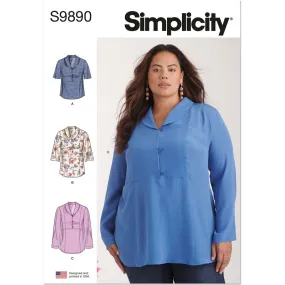 Simplicity Sewing Pattern S9890 Women's Tops