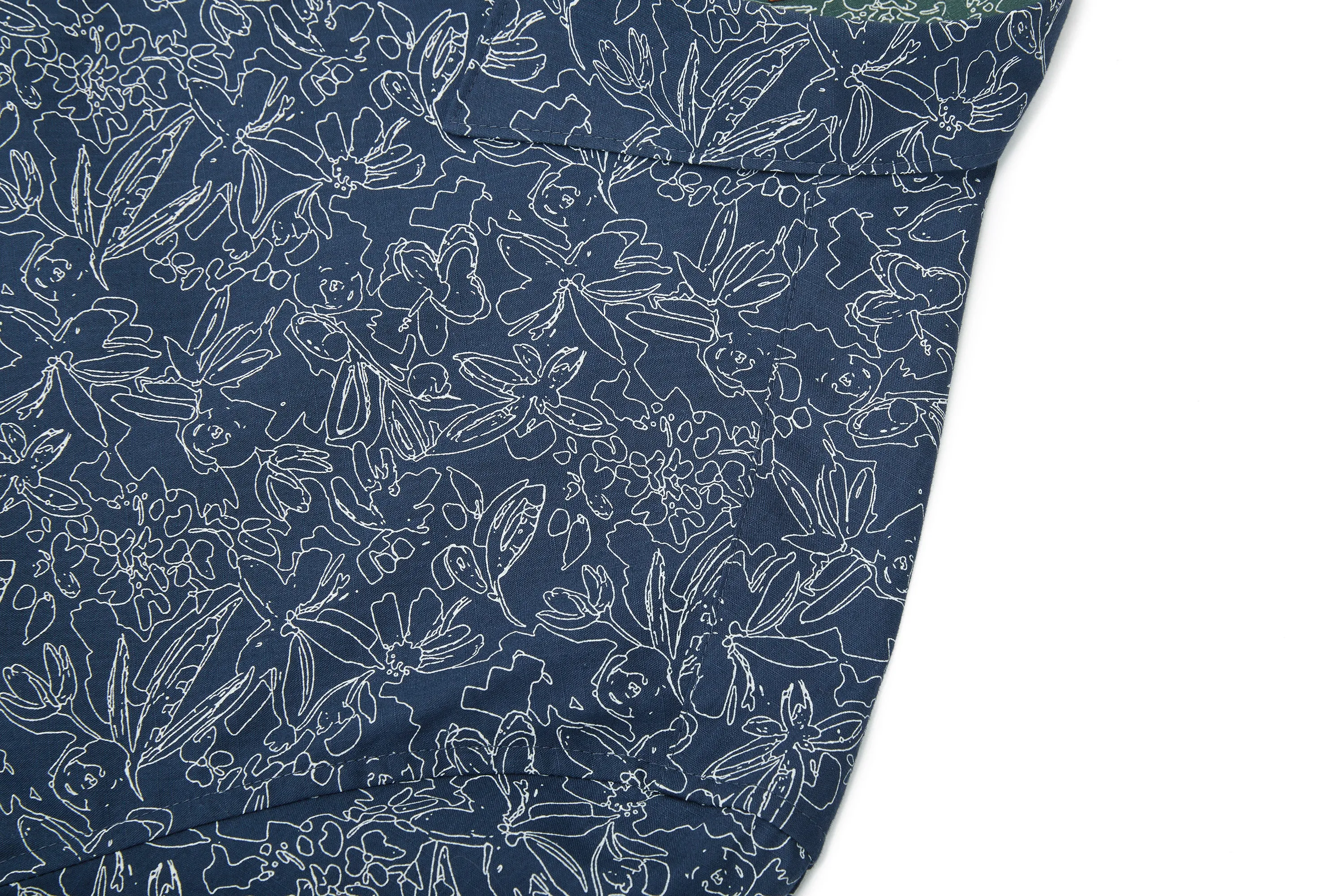 Slub Wrinkle Free Printed Casual Shirt