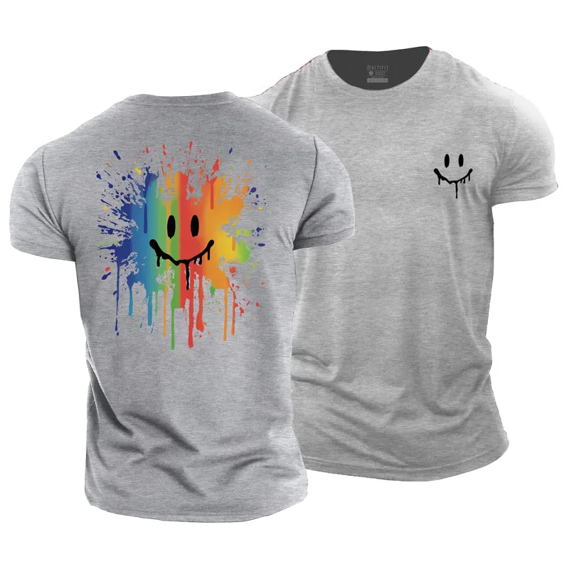 Smiling Face Cotton T-Shirt