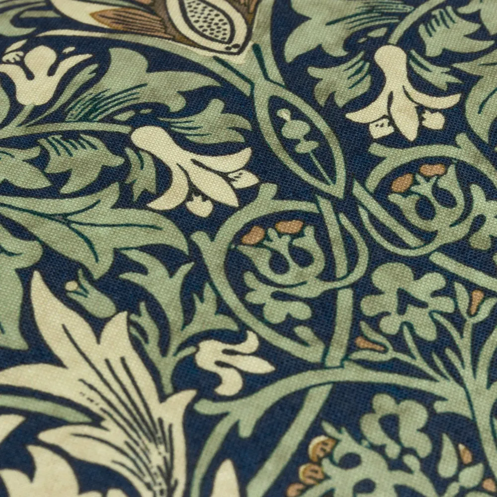 Snakeshead Printed Outdoor Cushion Indigo/Leaf Green