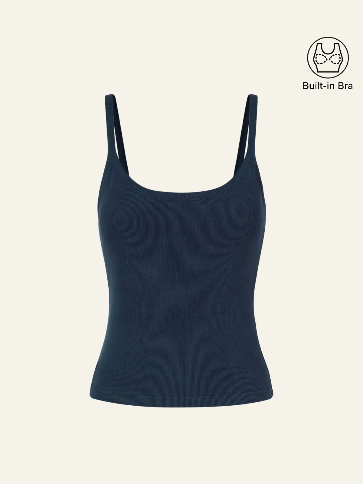 Soft Brushed Rib Brami Top