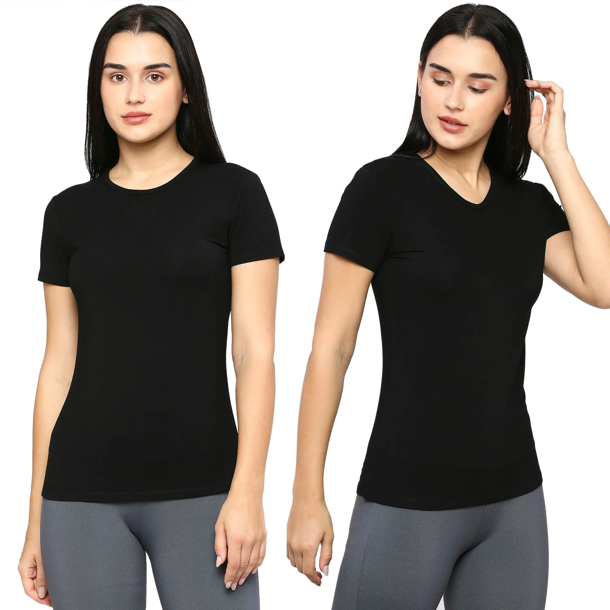 SOFT TOUCH V-NECK & ROUND NECK REVERSIBLE T-SHIRT