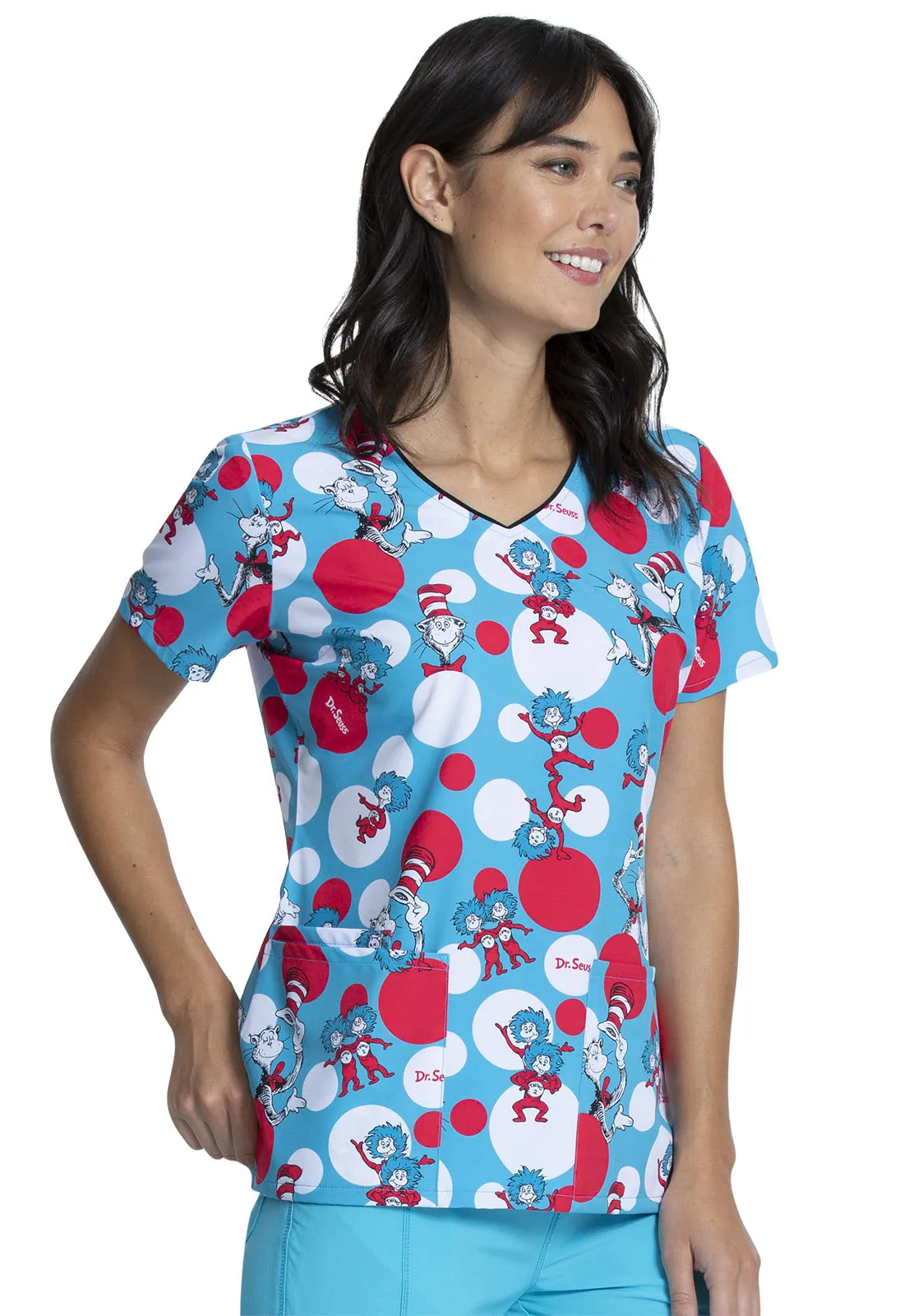 Spotting in Trouble V-Neck Top