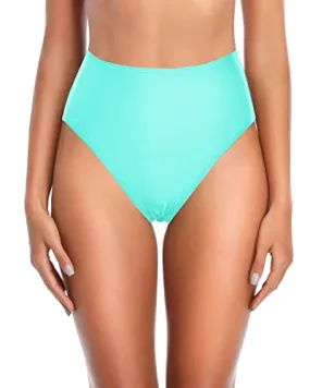 Stylish Bathing Suit Bottoms High Cut Tummy Control Bikini Bottoms for Women