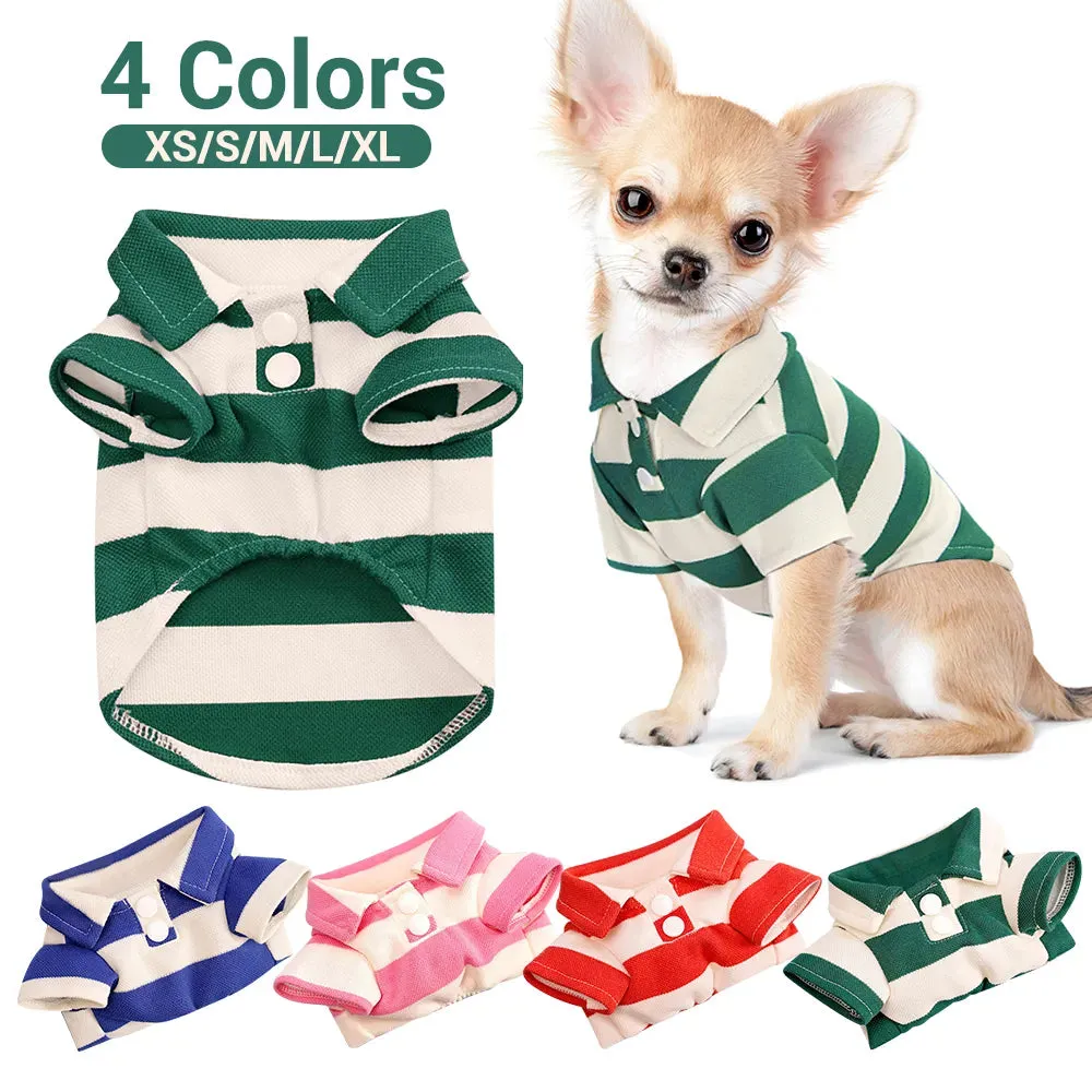 Summer Dog Shirt | Casual Pet Clothing for Small to Large Dogs & Cats | T-Shirt Costumes for Chihuahua, Pug, Yorkshire