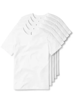 T-Shirt Essentiel - Blanc - 5 Pack