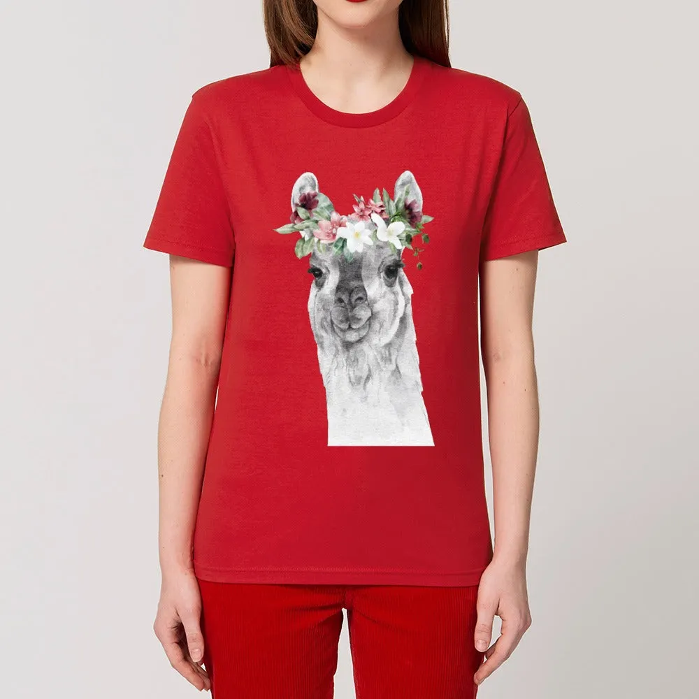 T-Shirt - Floral Lama