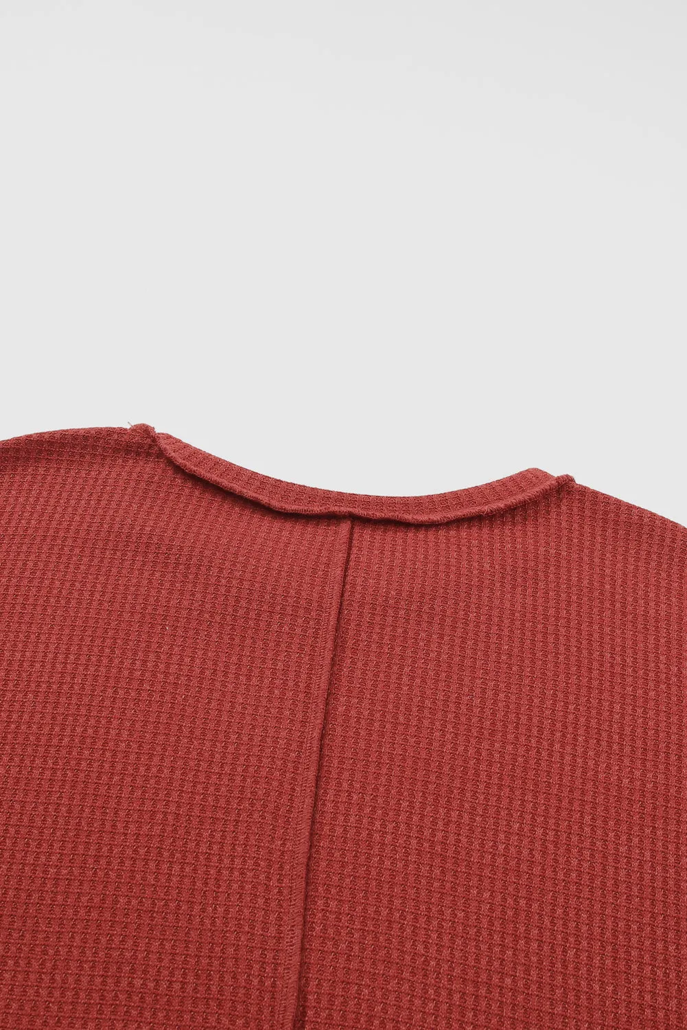 Waffle Knit Plus Size Top
