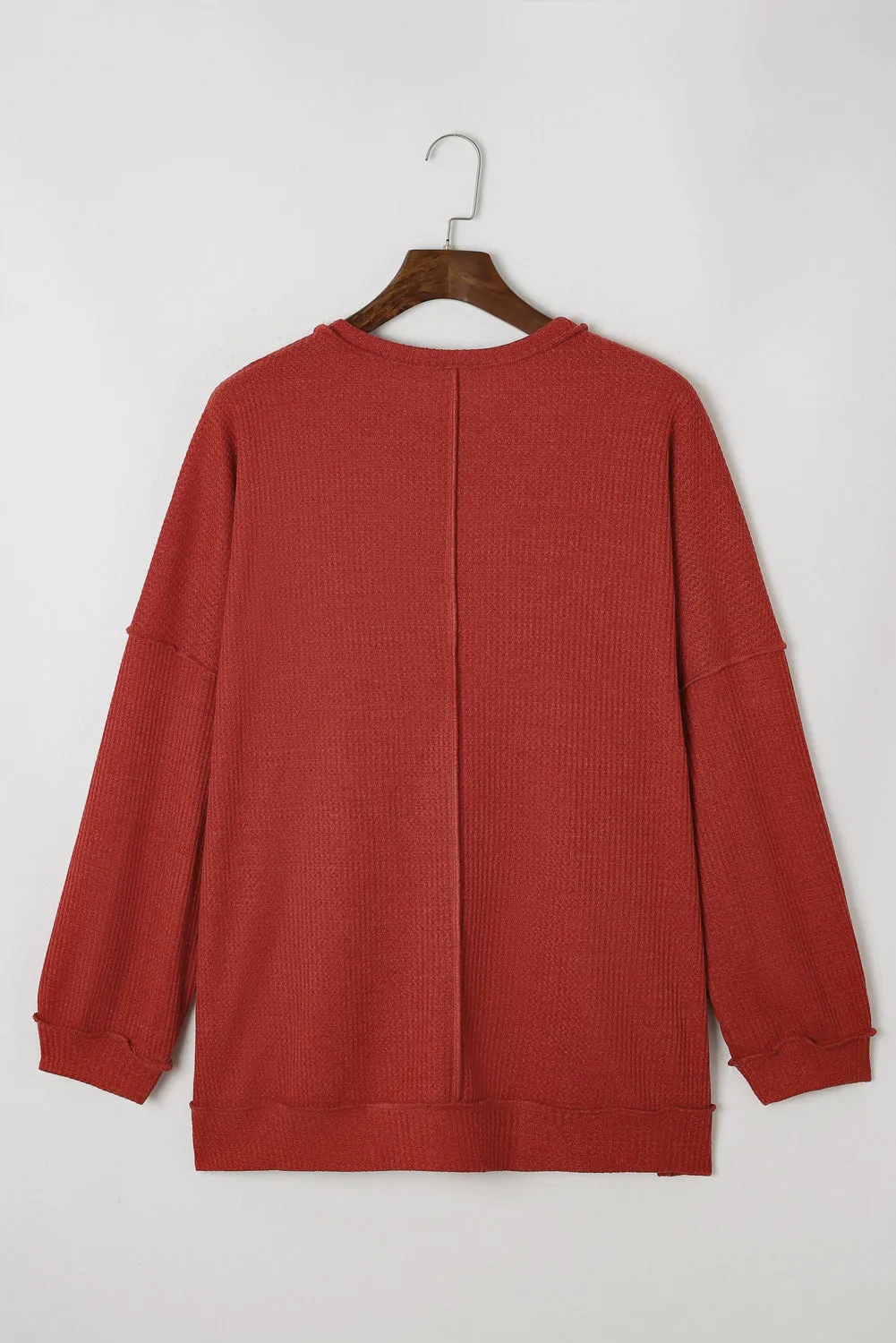 Waffle Knit Plus Size Top