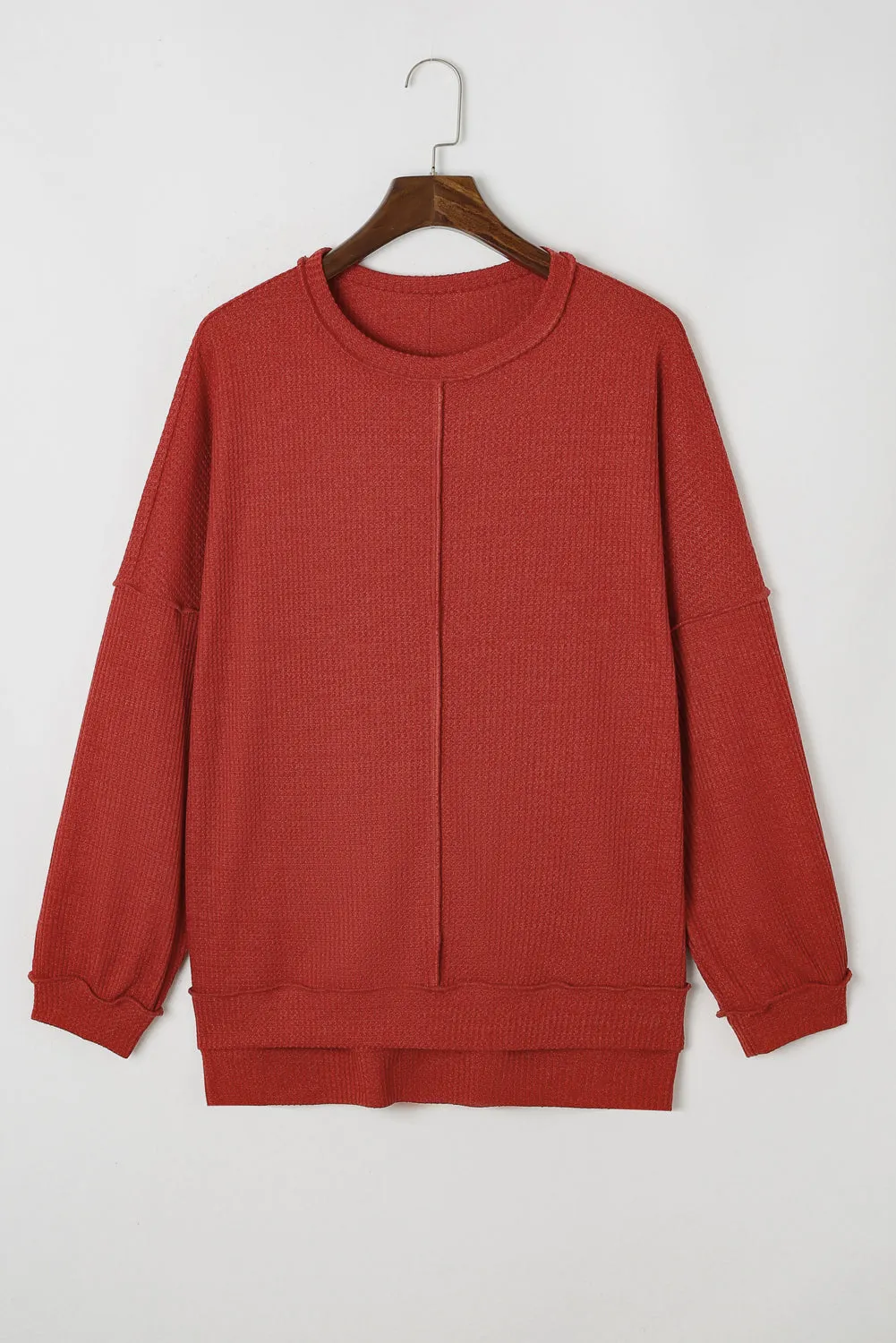 Waffle Knit Plus Size Top