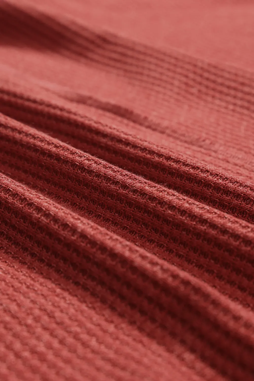 Waffle Knit Plus Size Top
