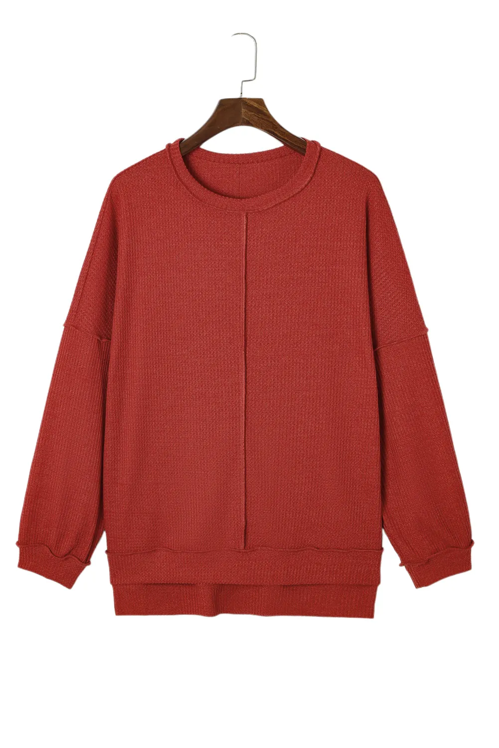 Waffle Knit Plus Size Top