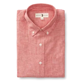 Wallace Solid Linen Cotton Oxford Sport Shirt