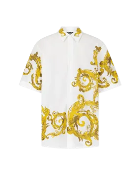 Watercolor Baroque Couture Short Sleeve Shirt