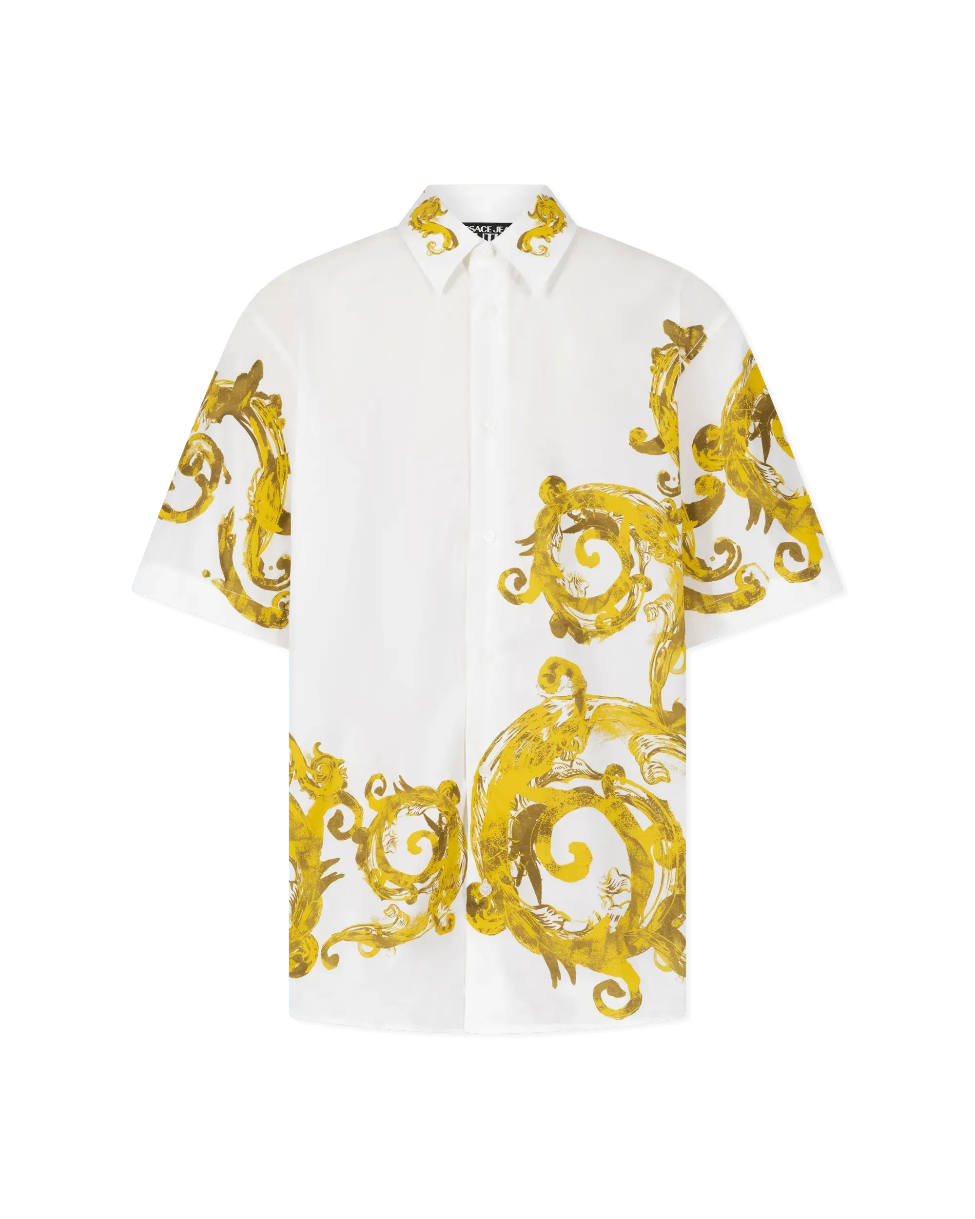 Watercolor Baroque Couture Short Sleeve Shirt