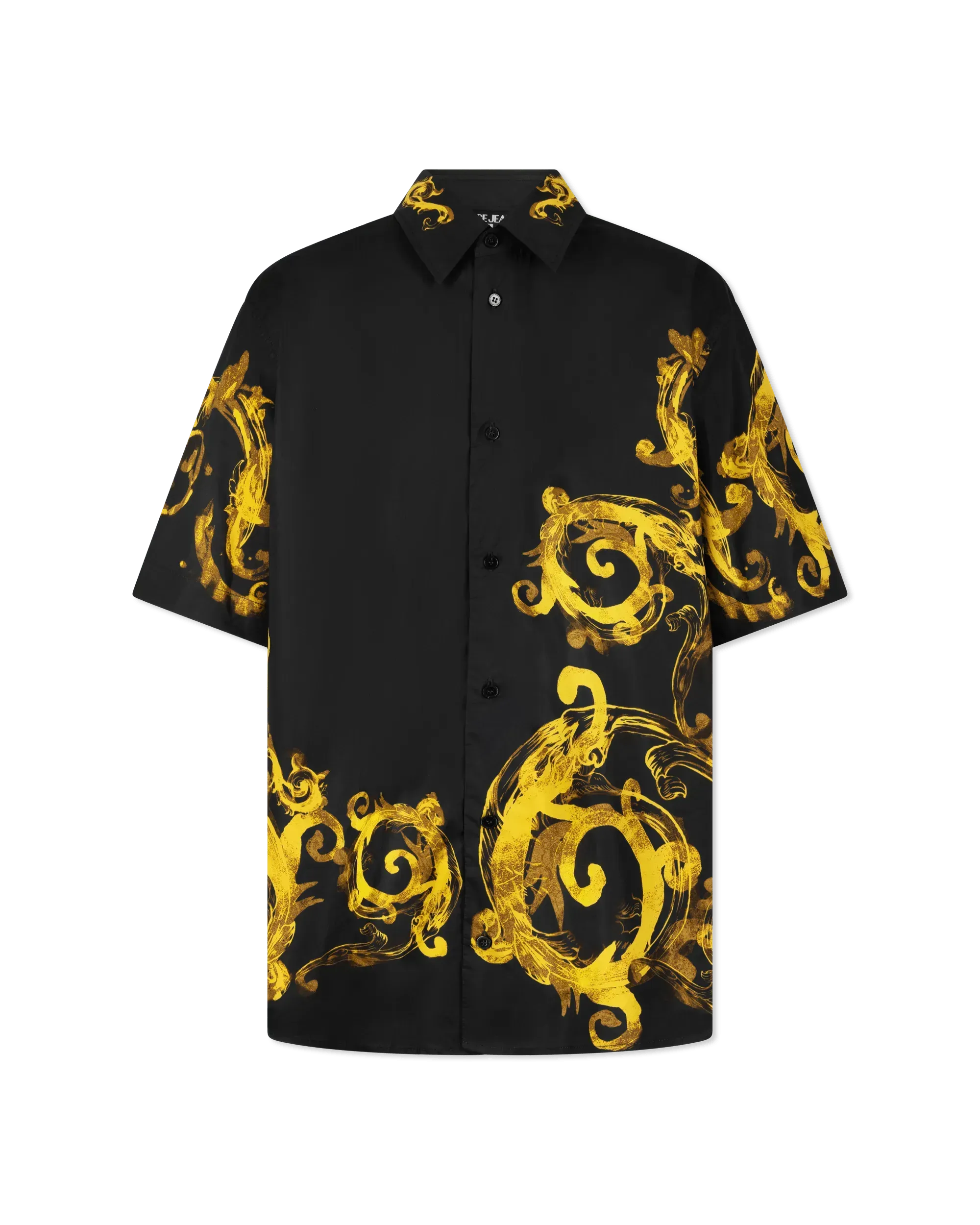 Watercolor Baroque Couture Short Sleeve Shirt