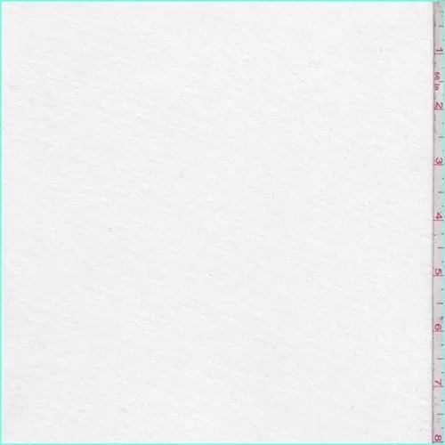 White Brushed Jersey Knit Fabric