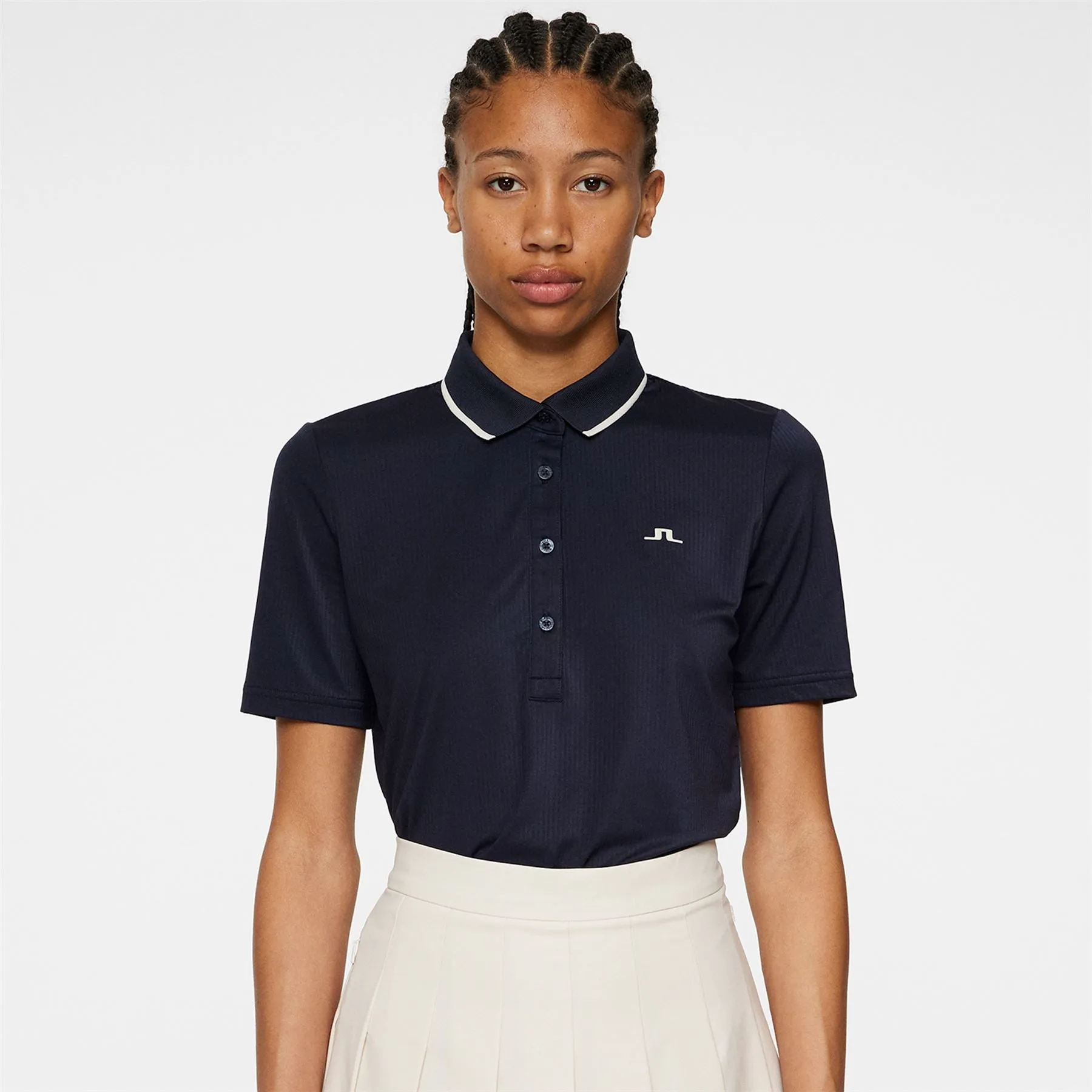 Womens Mindy Cooling Structured Polo JL Navy - AW24