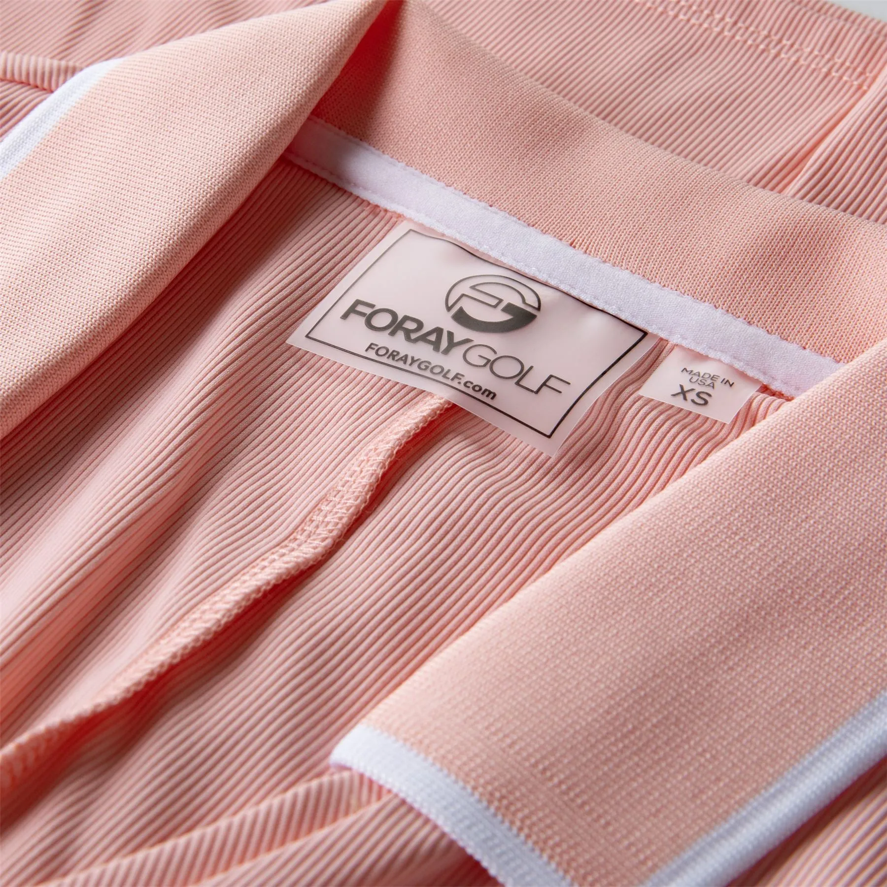 Womens V-neck Sleeveless Rib Polo Powder Pink - SS23