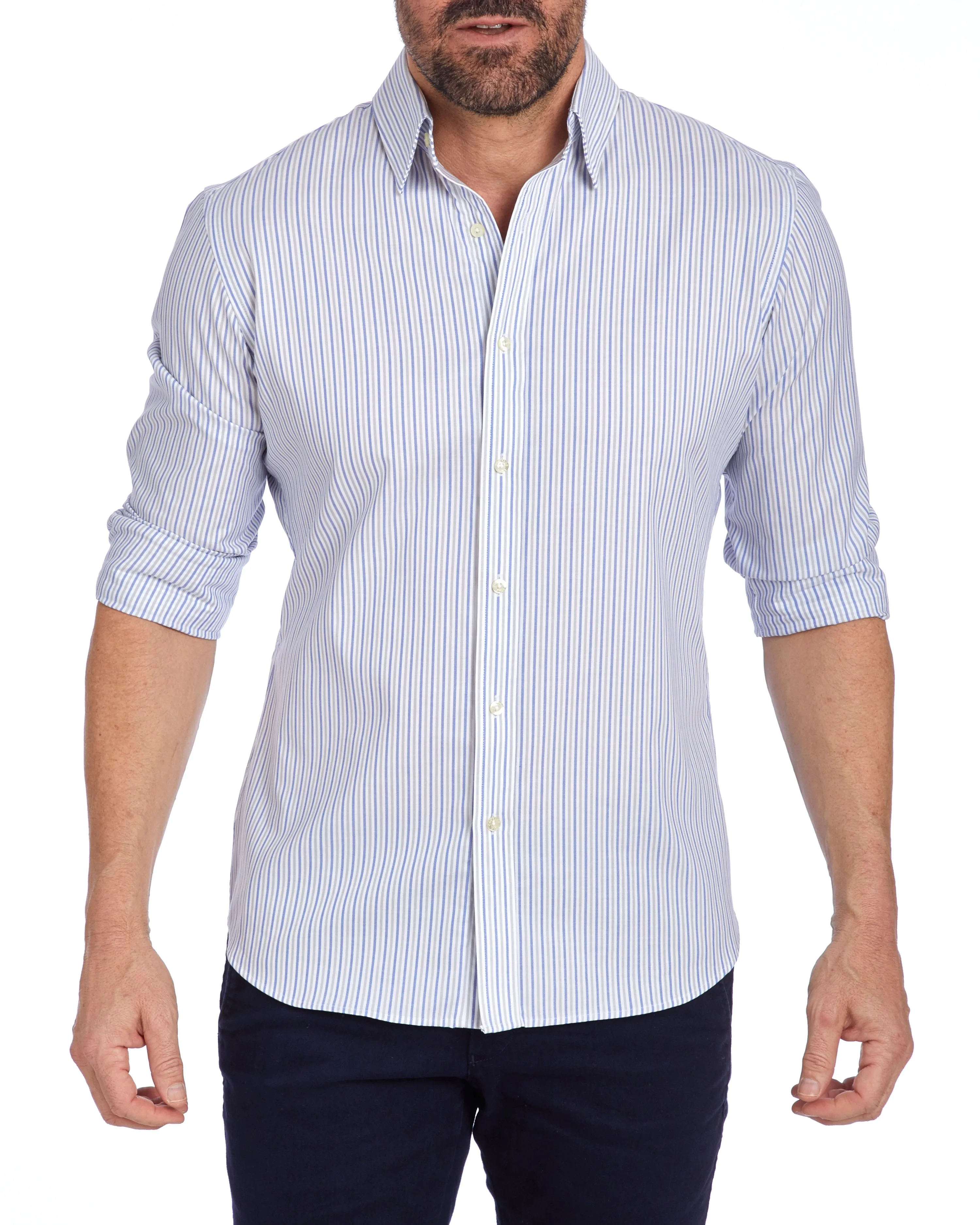 Wrinkle Resistant Striped Oxford- Small Batch #383 & 384