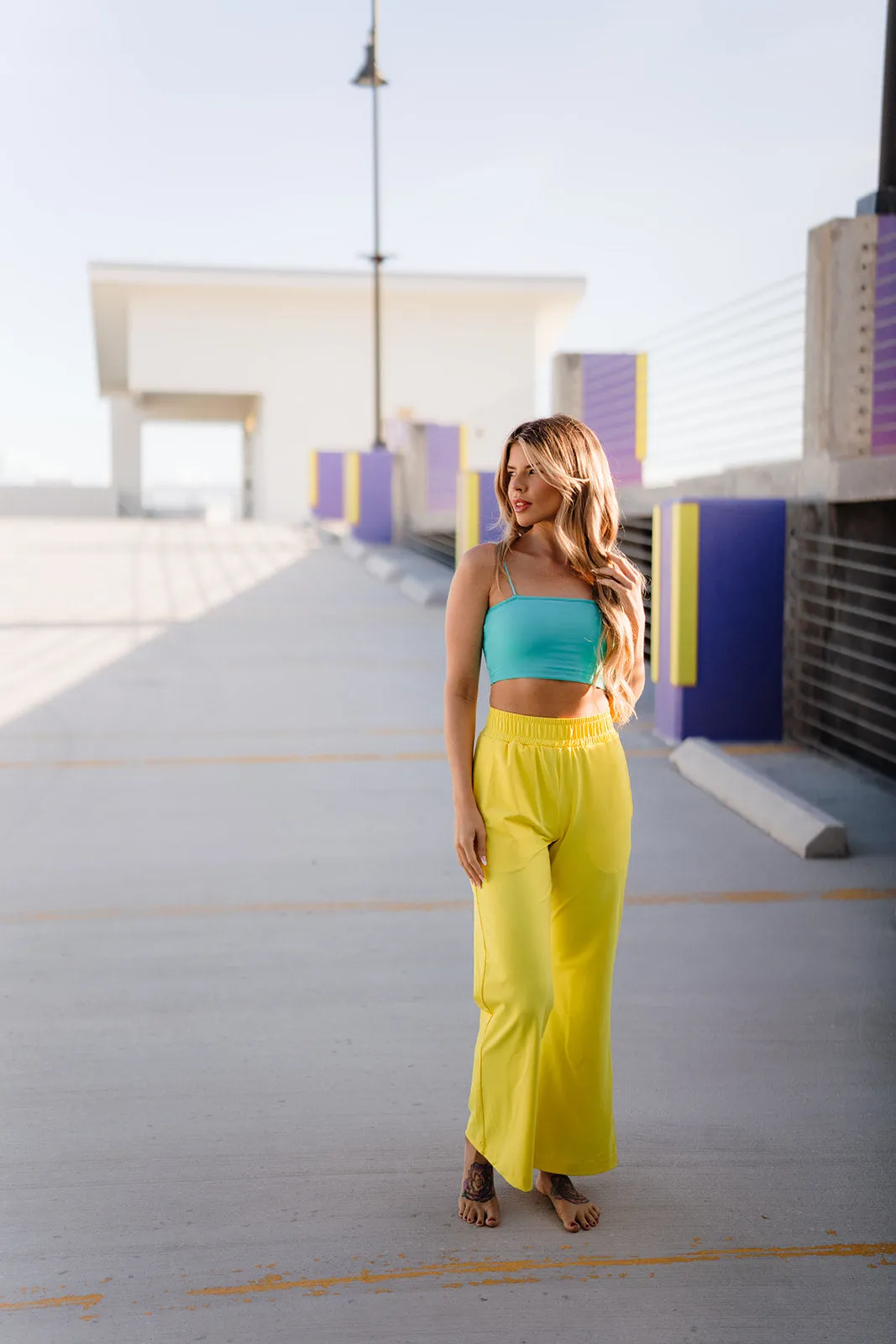Youth Jade Track Bandeau Top