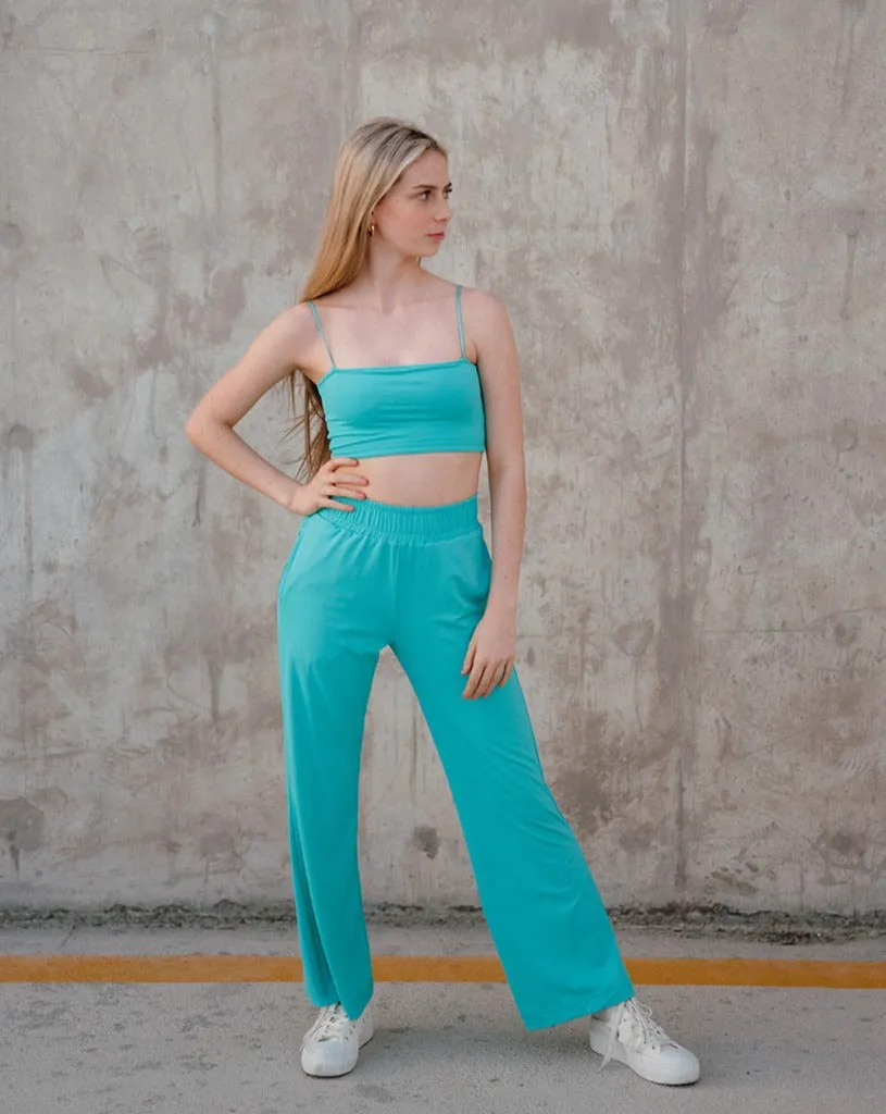 Youth Jade Track Bandeau Top