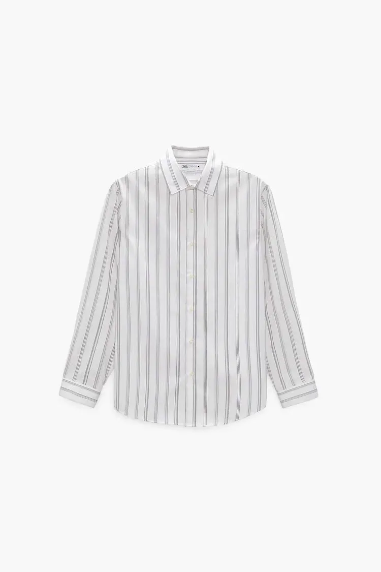 Zara Striped Cotton Shirt