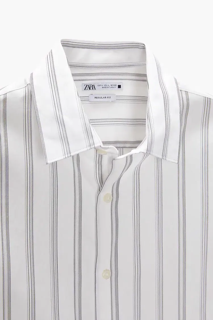 Zara Striped Cotton Shirt